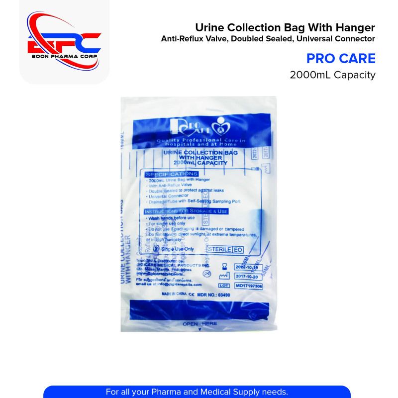 PROCARE Urine Collection Bag 1's
