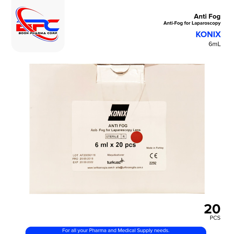 KONIX Anti Fog Solution for Laparoscopy 6ml Pieces 20's