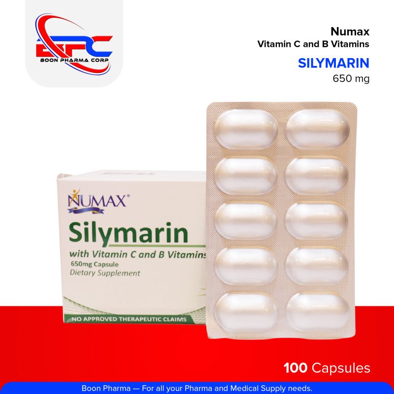 NUMAX Silymarin 650mg with Vitamin C and B Vitamins Capsule 100's