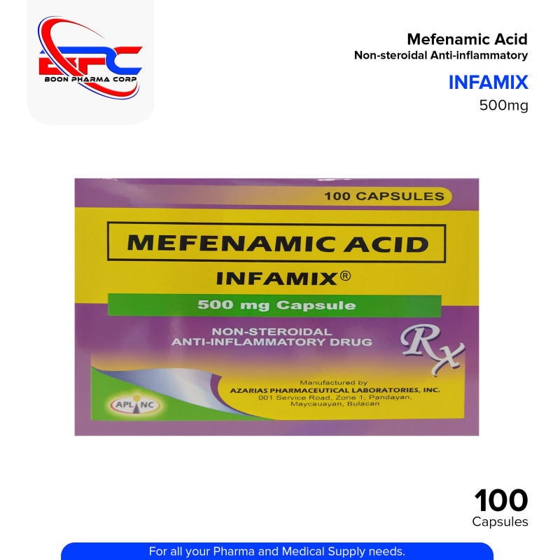 INFAMIX Mefenamic Acid 500mg Capsule 100's