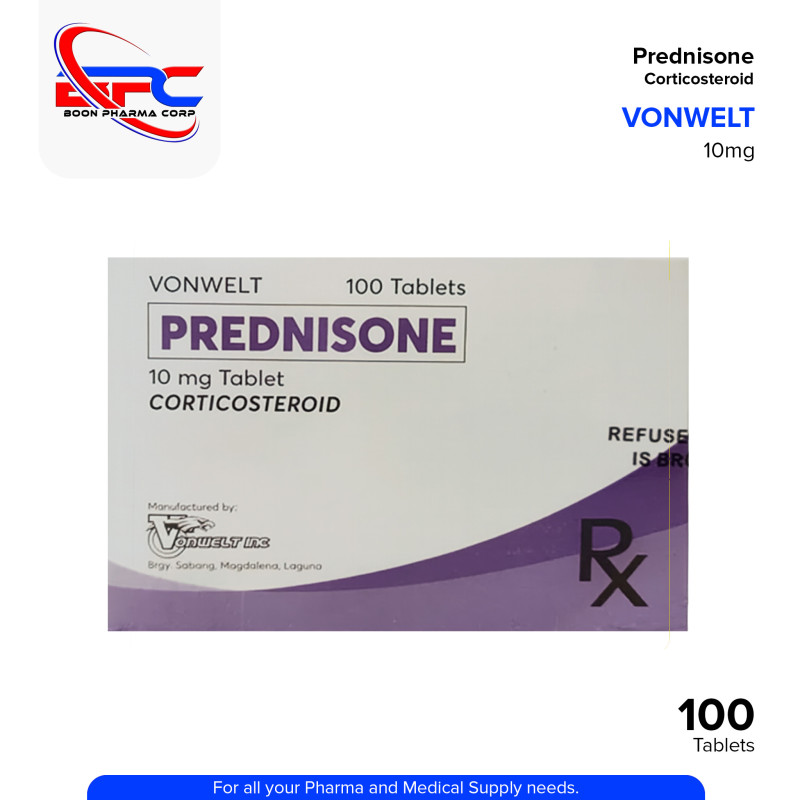 VONWELT Prednisone 10mg Tablet 100's