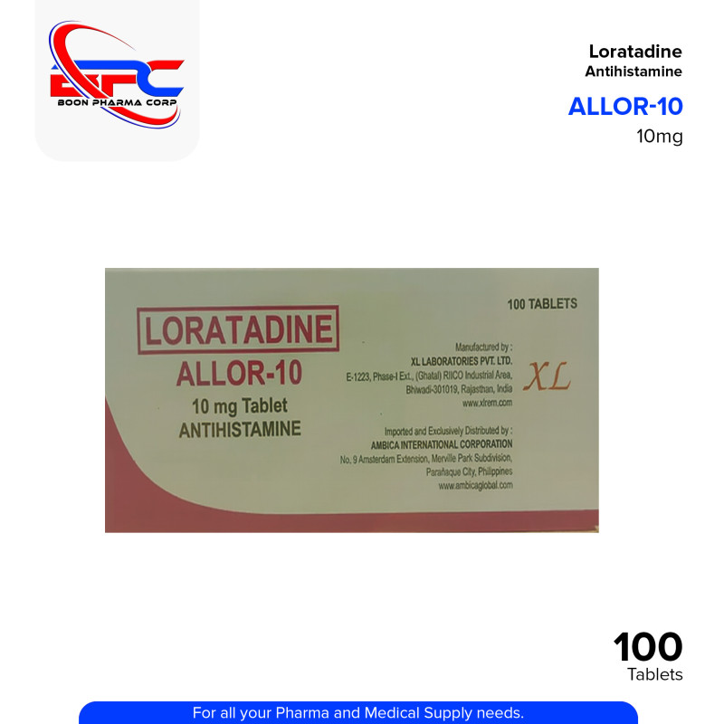 ALLOR 10 Loratadine 10mg Tablet 100's