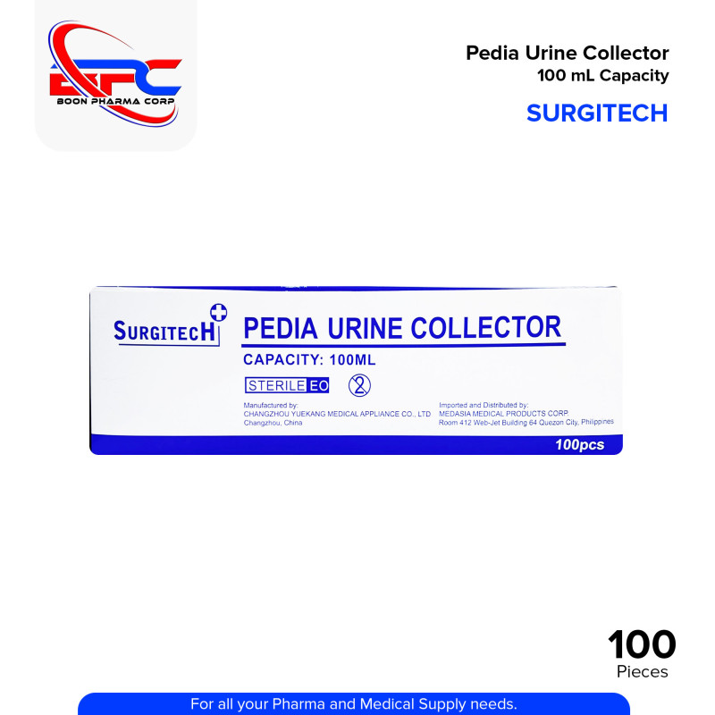 SURGITECH  Pediatric Urine Collector 100ml Capacity Sterile EO 100's