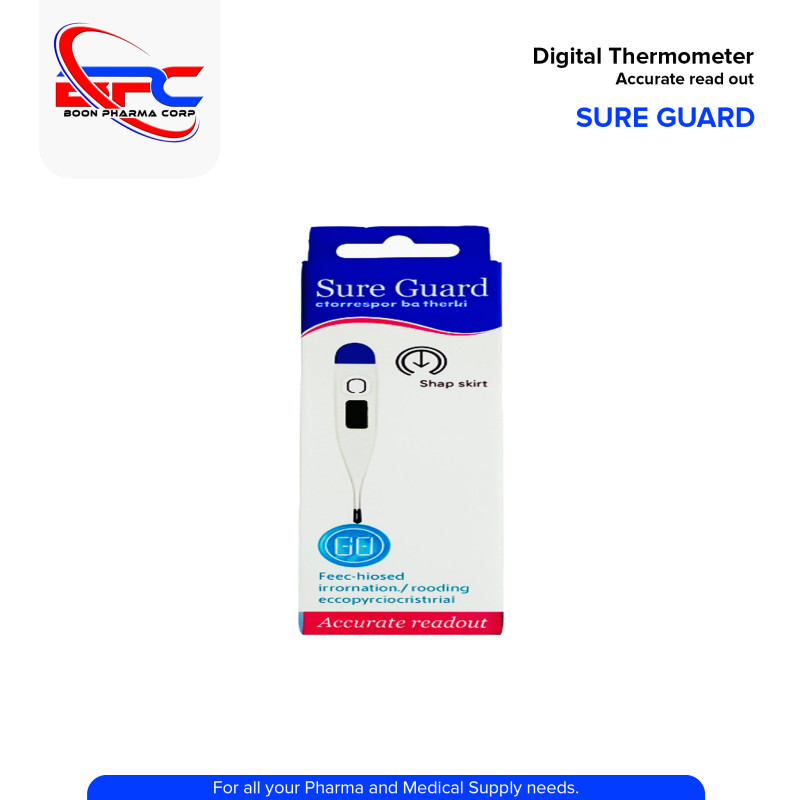SURE GUARD Digital Thermometer Accurate Read Out
