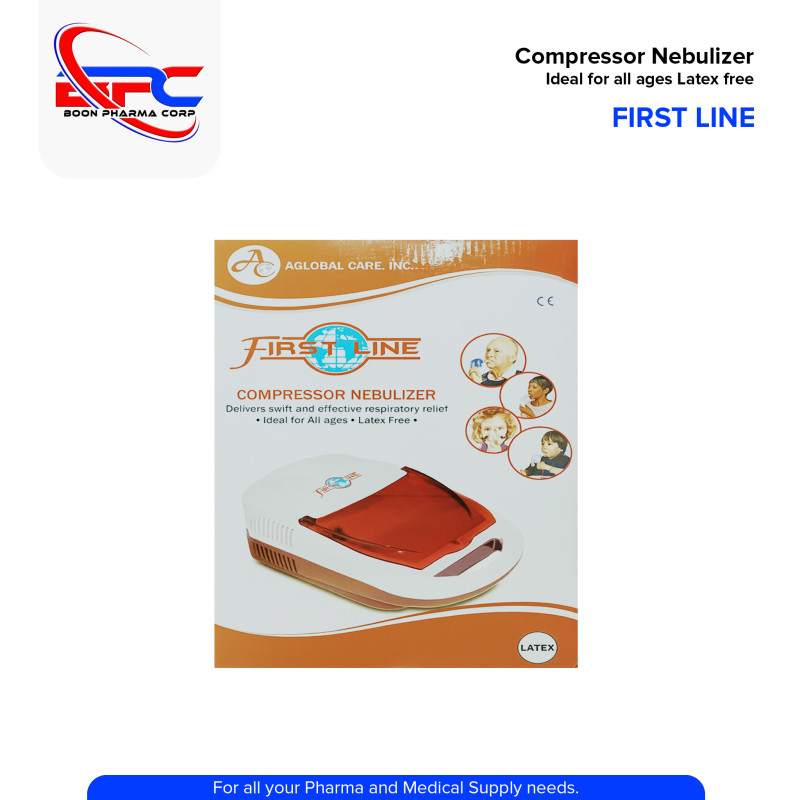FIRST LINE Compressor Nebulizer Ideal for All Age, Latex Free