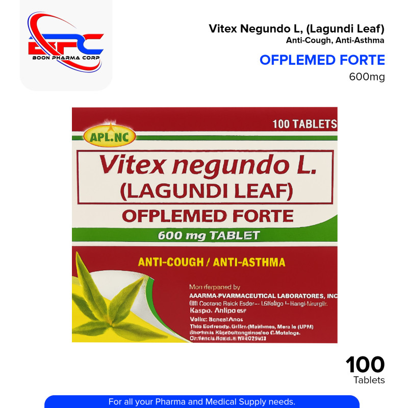 OFPLEMED FORTE Lagundi Leaf 600mg Tablet 100's