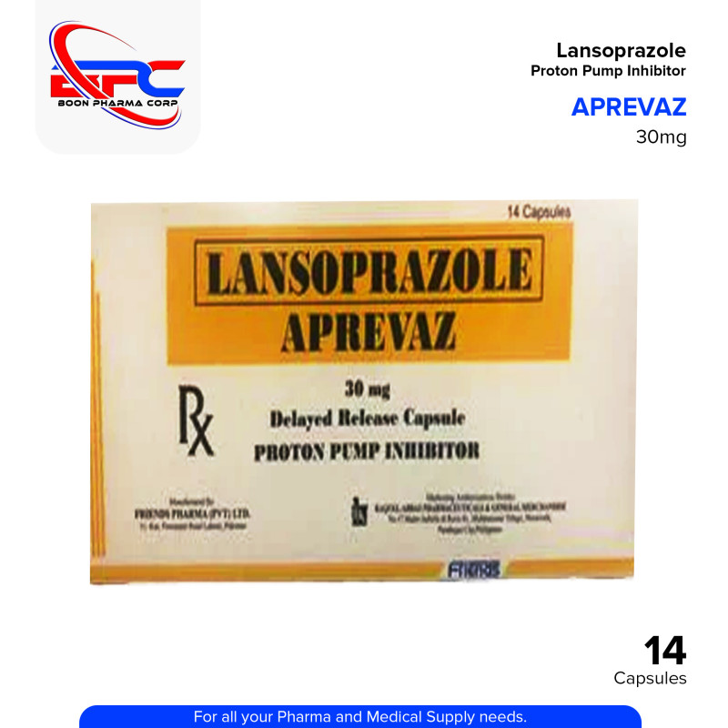 APREVAZ Lansoprazole 30mg DR Caps 14's