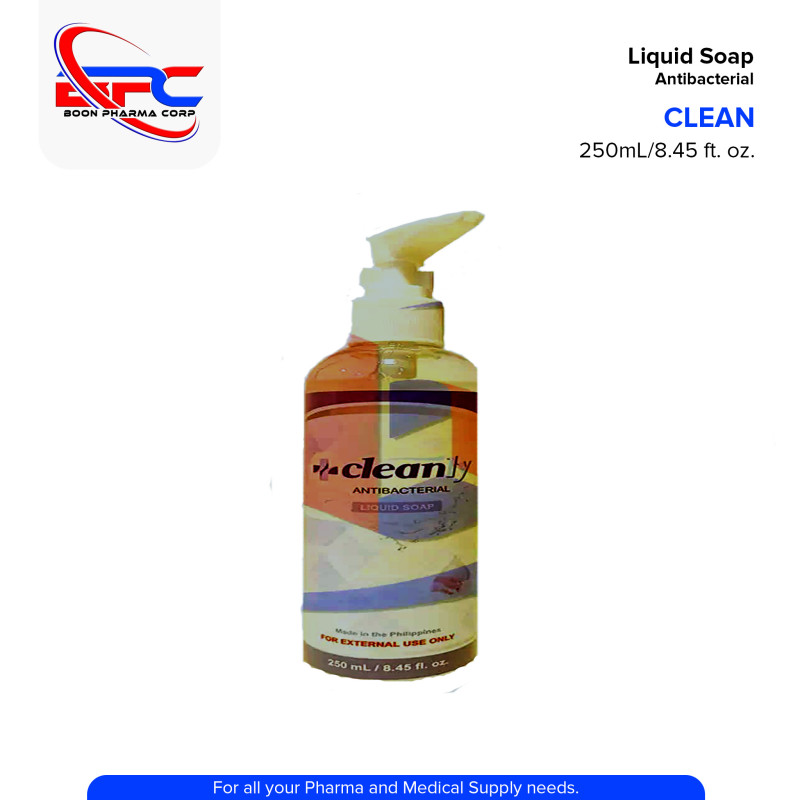 CLEANLY Antibacterial Liquid Soap 250ml / 8.45 fl. oz.