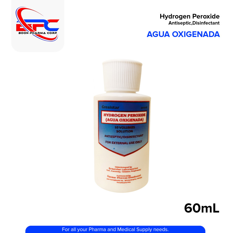 AGUA OXIGENADA Hydrogen Peroxide 10 Volumes Solution 60ml