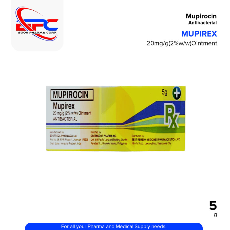 MUPIREX Mupirocin 20mg/g (2@ w/w) Ointment 5g