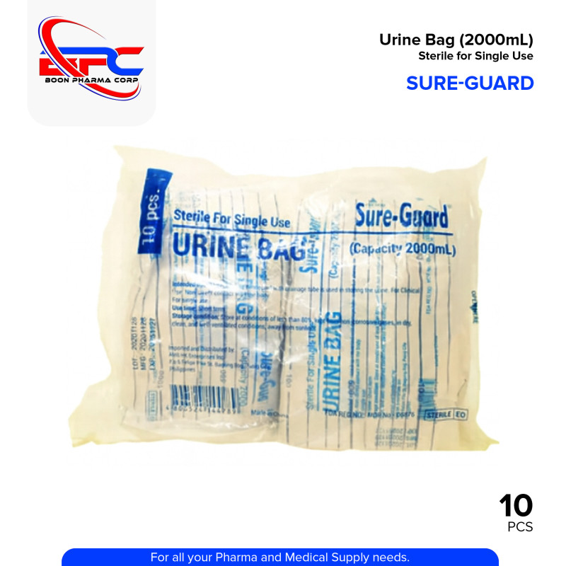 SURE GUARD Urine Bag Pieces 10's