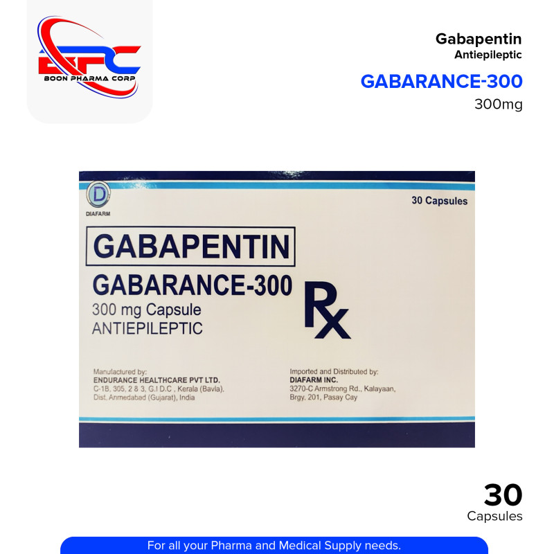 GABARANCE 300 Gabapentin 300mg Capsule 30's
