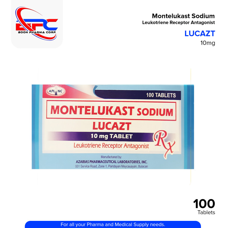 LUCAZT Montelukast Sodium 10mg Tablet 100's