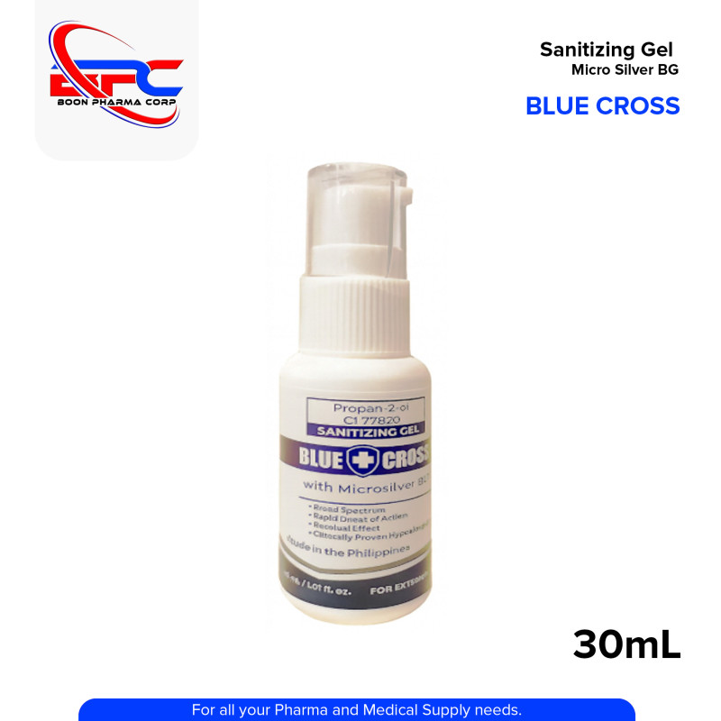 BLUE CROSS Sanitizing Gel with Micro Silver BG 30ml / 1.01 fl. oz.