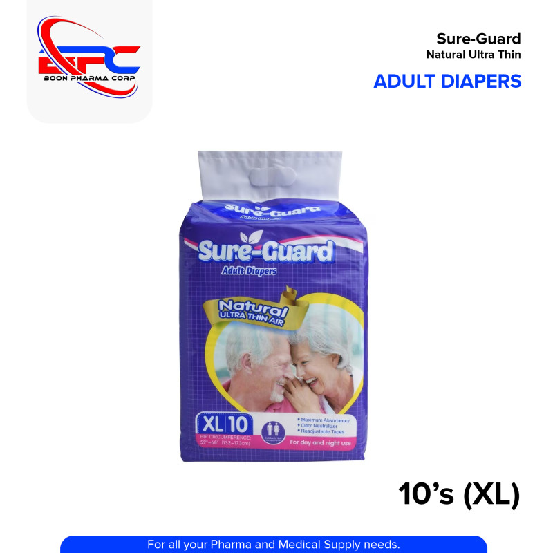 SURE-GUARD Adult Diaper XL 10's