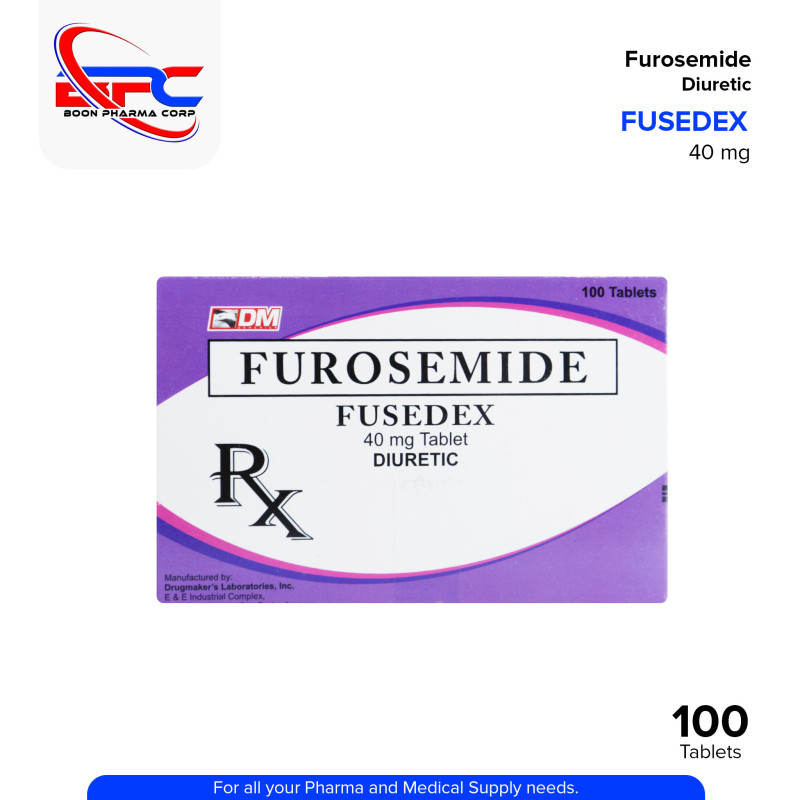 FUSEDEX Furosemide 40mg Diuretic Tablet 100's