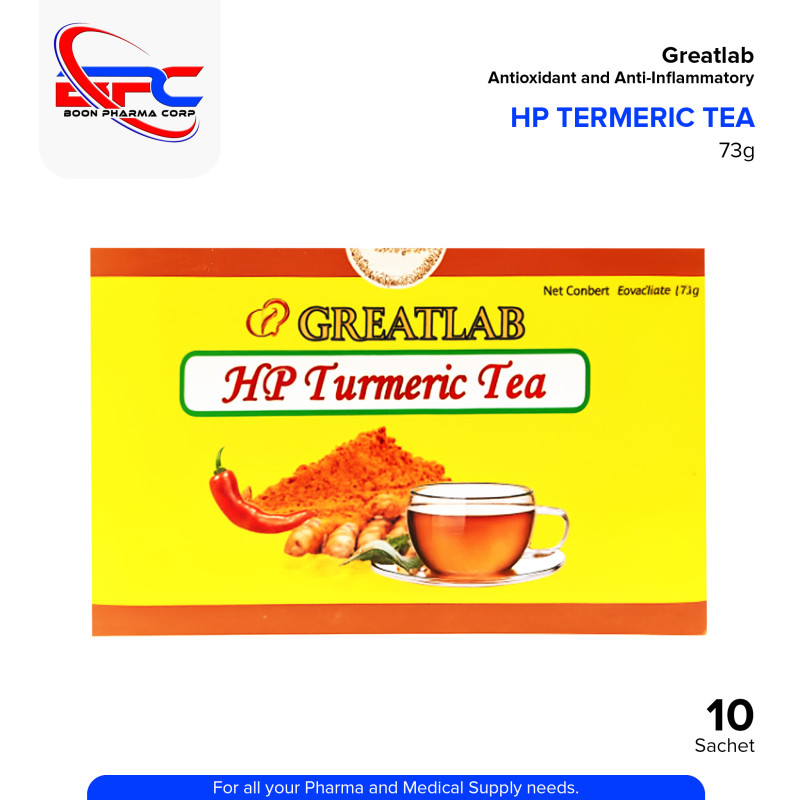 GREATLAB HP Turmeric Tea Net Content 15 Sachet x 12g
