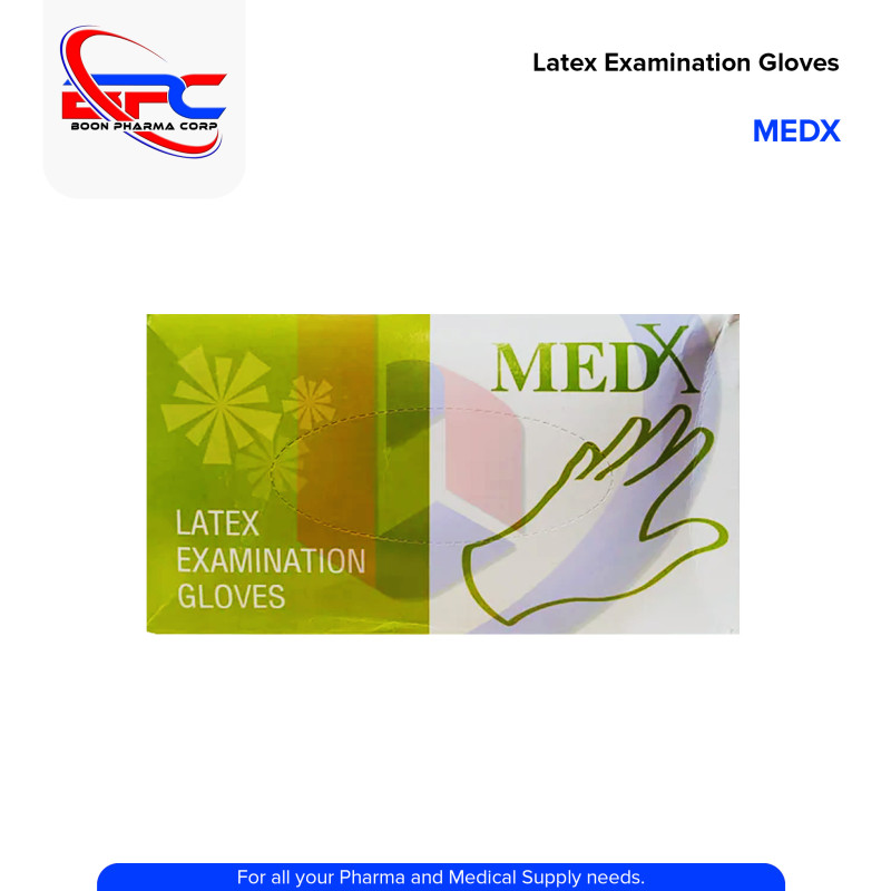 MEDX Latex Examination Gloves pieces 100's