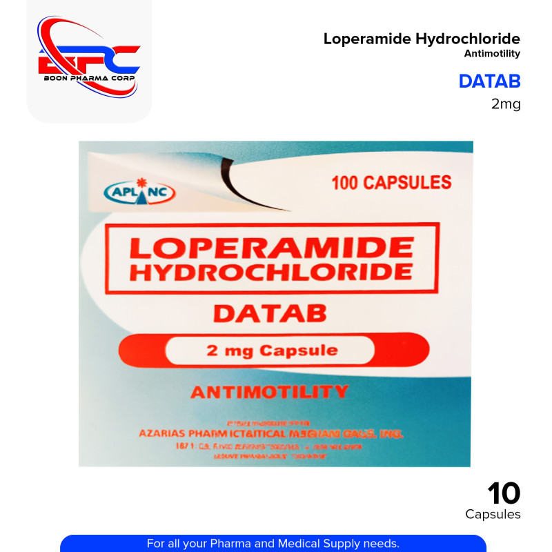 DATAB Loperamide Hydrochloride 2mg Capsule 100's