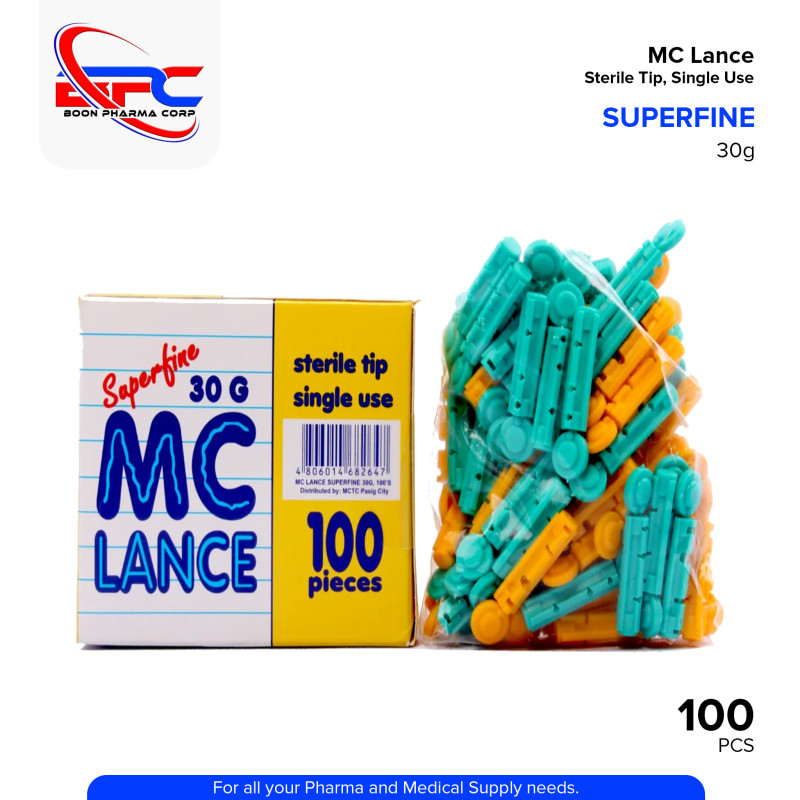 SUPERFINE MC Lance 30G Pieces 100's